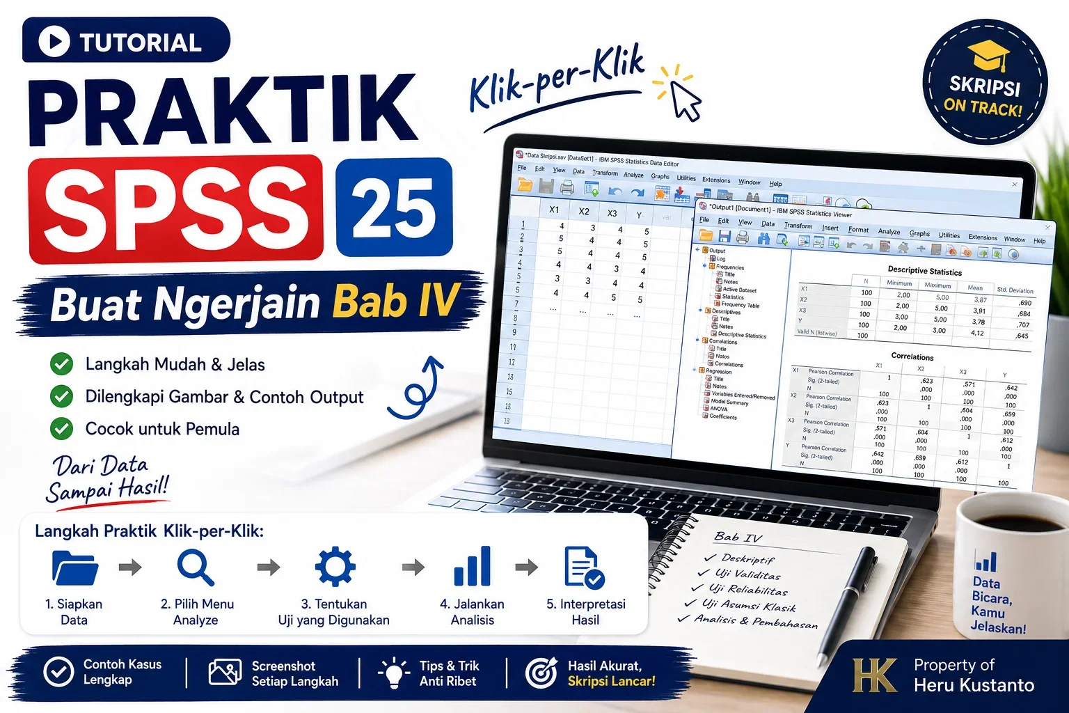 Tutorial Praktik SPSS: Klik-per-Klik Buat Ngerjain Bab IV